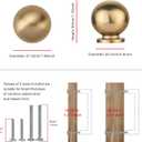 TUNNY 10 Pack Kitchen Cabinet Konbs-Single Hole Champagne Bronze Furniture Hardware Handles Drawer pulls for Kitchen Cabinets Bedroom Cabinet Pulls