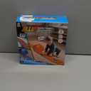 FUTESI Flexible Race Car Track for Kids 15 Ft Flex Tracks Starter Set Compatible with Diecast 1/64th Cars Portable Rolls Up Race Tracks with Strong Suction Cups Birthday Gifts for Boys Girls Ages 3+ (Blue)