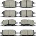 Front Rear Ceramic Brake Pads Fit For Nissan Altima 2005-2006,For Maxima 2004-2008,For Murano 2003-2007 2009-2012