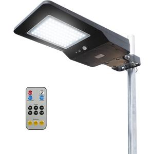 Wagan EL8592 6000 Lumens LED Integrated Solar Powered Street Flood Light
With Remote Motion Sensor, Waterproof Weatherproof, Dusk to Dawn LED Lamp, for Outdoor Garden Yard Path Parking Lot