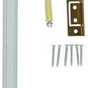 National Hardware N343-715 Bifold Door Hardware Kit 36 in Steel Track Surface Mount Adjustable White Complete Folding Closet Door Set for Doors up to 30 lbs Each