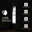 ChrisDowa 100% Blackout Curtains for Bedroom with Black Liner, 2 Thick Layers Total Blackout Thermal Insulated Grommet Window Curtains 84 Inch Long 2 Panels Set (Light Grey, 42 x 84 Inch)