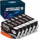 Paeolos Ink Cartridges for hp,  Ink Color B/C/M/Y, 6800