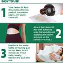 2 x Waterproof Castor Oil Patches Pack Wrap, 20 Pcs 5.9x5.9in (15x15cm) Clear Film, Self-Adhesive Organic Cotton Patch for Belly Button, Navel, Waist, Breast, Disposable for Liver Relief (No Oil Included)