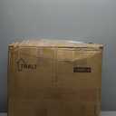 TRALT Ergonomic Office Chair - Desk Chair with Adjustable Lumbar Support Computer Chair - Mesh Comfy Chair with Flip-up Armrests - Gaming Chairs for Adults Home Office (Leather, White)