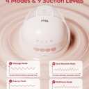 NCVI Wearable Breast Pump, Hands Free Electric Breast Pump with 4 Modes & 9 Levels Suction, Portable Breast Pump Ultra Quiet <42dB, 150min Battery Life, 19/21/24mm Flange, Breastfeeding Pump for Moms