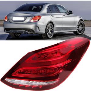 LED Tail Lights Compatible with Mercedes Benz W205 C300 2015 2016 2017 2018, Right Brake Turn Signal Taillight, W205 Passenger Side Taillamp Replacement