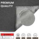 Andalus Small Cat Litter Mat, Pack of 1 - Waterproof, Non-Slip & Easy to Clean Cat Litter Box Mat for Extra Efficient Pet Litter-Trapping, Grey (15.75 X 11.75)