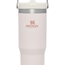 Stanley IceFlow Stainless Steel Tumbler with Straw - Vacuum Insulated Water Bottle for Home, Office or Car Reusable Cup with Straw Leak Resistant Flip Cold for 12 Hrs or Iced for 2 Days (Rose Quartz)
