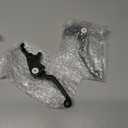 Motorcycle Billet Foldable Brake Clutch Lever Handle CNC Aluminum Pivot for TRX400EX TRX 400 EX 1999-2008 Dirt Pit Bike (Black)