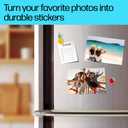 HP Picture Stickers 4x6in, 25 sheets Self-Adhesive, Easily repositionable, Matte Photo Stickers. Print, Peel & Stick All Inkjet printers and craft cutters. (8L1U8A)