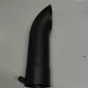 A-KARCK Turn Down Exhaust Tip 3" Inlet, Black Tailpipe Tip with 3" Inlet & Outlet 12" Overall Length, Stainless Steel Structure Replaces Rusted Tailpipes