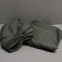 Chyhomenyc Olive Green Curtains 72 Inch Length 2 Panels Set, Faux Linen Textured Semi Sheer Light Filtering Soft Airy Privacy Farmhouse Curtain Drapes for Living Room Bedroom, 40 Wx72 L Inches