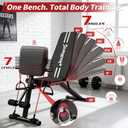Adjustable Weight Bench, Foldable Workout Bench Press, Weight Benches for Home Gym, Workout Equipment for Full Body Exercise, 770LBS Standard