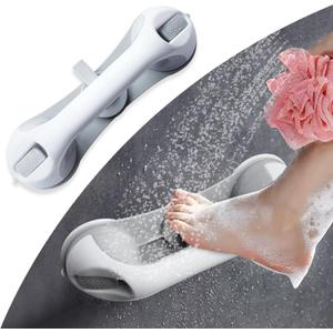 Shower Foot Rest for Shaving Legs, Pedicure Foot Rest, Foot Stand for Inside Shower with 3 Strong Suction Cups for Inside Shower Suitable for Small Shower Spaces