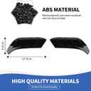 RAZPOY Front Side Fender Vents Cover Trim Compatible with Ford Bronco Raptor 2021-2024, Side Air Vent Outlet Cover, Black