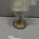 Cordless Mini Lamps Gold,3000 mah Battery Operated Lamp,3 Color Temperature Dimmable Table Lamp,Small Rechargeable Table Lamp Fabric,Aesthetic Small kitchen Lamp for Counter,Dinner (Gold, Pack of 2)