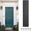 uxcell Aluminum Door Push Plate, 4 x 16 Inch, Black, 1.5mm Thick, for Exterior Doors