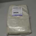 Simplebrand Ava Natural Short 36 Inches Blackout Curtain 2 Panels Set, Half Window Rod Pocket Privacy Curtain Tiers for Kitchen, Curtains Blackout for Bathroom Shades, W40 x L36 Inch, Natural