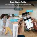 Upgraded Spy Camera WiFi Hidden Camera,2K HD Home Security Camera,400 Days Standby Battery Life,AI Motion Detection Alerts, Clear Night Vision,Real Time Record Surveillance Camera