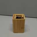 Enyuwlcm Bamboo Wooden Pen Holder Cup and Desk Business Card Holder Stand for Office Home School 2 Packs