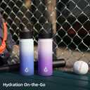 BJPKPK 40oz Stainless Steel Insulated Water Bottle with 3 Lids, Sakura - BPA Free Leakproof Thermos Bottle for Sports & Gym