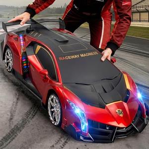 1:10 Big Size Transform RC Car, Gesture Sensing Remote Control Car (Red)