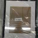 12x15 Frame with Mat - Black 14x17 Frame Wood Made to Display Print or Poster Measuring 12 x 15 Inches with White Photo Mat