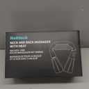 Nekteck Shiatsu Neck Massager for Pain Relief Deep Tissue with Heat, 3D Kneading Massage Pillow Back Shoulder Massager for Body Muscle, Plug-in Use for Home Office Car, Gifts for Mom Dad Him Her (Black)