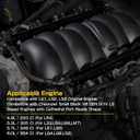 For LS LS1 LS2 LS6 Intake Manifold with Cathedral Port Compatible with Chevy 4.8 5.3 5.7 6.0 L (92MM Black)