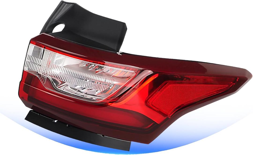 LED Tail Light Assembly Compatible with Chevy Traverse 2018 2019 2020 2021 Rear Brake Turn Signal Outer Taillight Replacement 84618032 GM2805130 (Right Passenger Side)