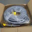 48FT 1/2 ID Natural Gas Hose for Generator with Quick Connect Fittings, Outdoor Natural Gas Line Hose for Grill with 1/2 Male Flare to 3/8 Female Flare Adapter - CSA Certified