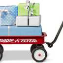 Radio Flyer Mini Classic Red Wagon for Kids, 16.5" Toy Wagon For Kids Aged 1.5+, Play-Size Version of the Classic, Durable Rolling Wheels & Steel Body, Working Handle, For Toys, Crafts & Gift Displays (White, M)