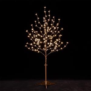 TYBEEU 4ft Lighted Cherry Blossom Tree, 144 Warm White LED, Dimmable, Indoor Outdoor Home Garden Christmas Wedding Holiday Decor