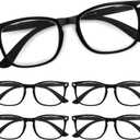 CCVOO Reading Glasses for Women/Men, Eyeglasses, Blue Light Readers for Women/Men, Computer Eye Glasses (Black, +5.0)