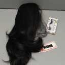 Drawstring Ponytail Extension for Black Women 14 Inch Yaki Kinky Straight Ponytail Flick Style Hairpiece Synthetic Natural Black Rafabcici