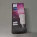 Philips Hue Smart 100W A21 LED Bulb - White and Color Ambiance Color-Changing Light - 1 Pack - 1600LM - E26 - Indoor - Control with Hue App - Works with Alexa, Google Assistant and Apple Homekit