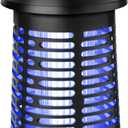 Bug Zapper, Mosquito Zapper Outdoor, Electric Fly Traps, Insects Zapper Indoor with, 4200V Mosquito Killer for Home, Kitchen, Patio, Backyard (Black)