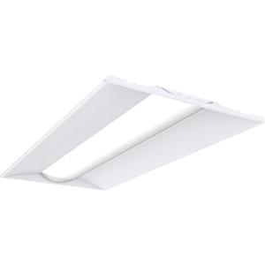 Lithonia Lighting 2x4 LED Troffer Light, Adjustable Lumens, 3-in-1 CCT, 2 Feet by 4 Feet