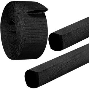 27 FT Nylon Protective Hose Sleeve 1" ID Cable Sleeve Torch Hydraulic Hose Protector Cutting Wire Hose Cover Management Wrap for Cord Tig Welding, Black