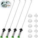 Updated W11130362 WTW5000DW2 WTW5000DW3 WTW5000DW1 MVWX655DW1 MVWC565FW1 Washer Suspension Rod Kit for Whirlpool Maytag Kenmore Washer - Replaces W10594080