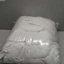 Luxury Goose Feathers Down Comforter Twin Size, 750 FP Fluffy All Season Duvet Insert Twin, Ultra-Soft Hotel Bedding Comforter with Sorona Fill (White, 68x90 Inches)