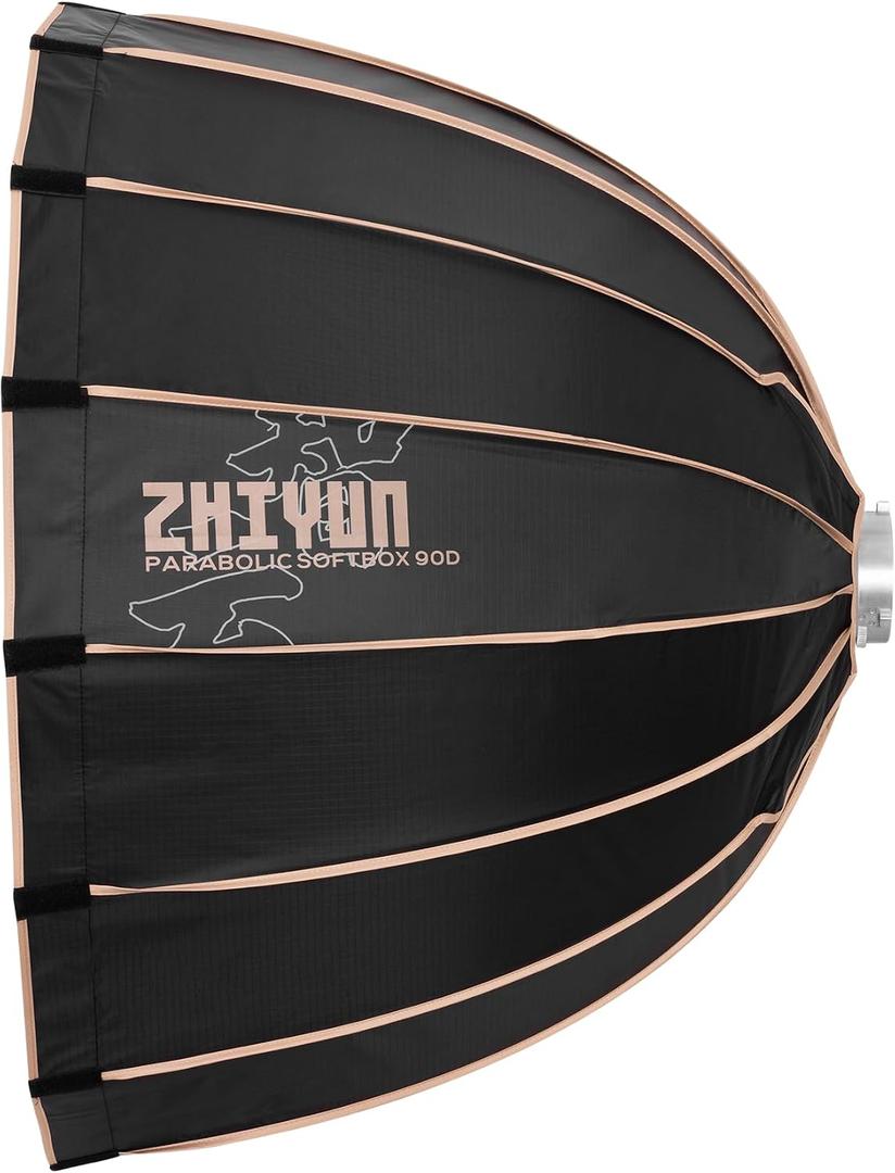 ZHIYUN 35inch/90cm/2.9ft Parabolic Light Softbox Quick Release with Bowens Mount for Photography Studio, Video Recording, Portraits Shooting/ZHIYUN Molus G200/ G300/ B100/ B200/ B300/ B500