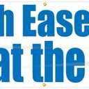 Accuform MBR812 Motivational Safety Banner, Legend"Lift with Ease Bend at The Knees", 28" Length x 8-ft Width, Reinforced Vinyl with Metal Grommets