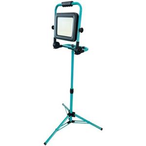 Red Rock 6000-3000 Lumen Led Battery Operated Worklight, Compatible with Makita Batteries, 9.5" Aluminum Housing, Fully Assembled, 38" Tool-Free Tripod Stand, Construction Site, Garage, Camping.