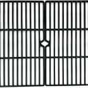Parts DC107 19 1/4 Inch Set of 2 Porcelain Coated Cast Iron Cooking Grid (12 3/8" x 19 1/4" for Each) Replacement for Charmglow BBQ Grillware Nexgrill Weber Jenn-Air Others