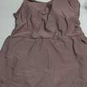 Aleumdr One Piece Swimdress Swimsuit for Women Tummy Control Split Swim Dress Skirt Bathing Suit with Pockets (Large, Dark Brown)