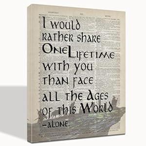 Lord of the Rings Gifts: Framed Arwen Poster - 16x20 inch Wall Art Decor for LOTR Fans