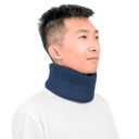 Neck Braces for Neck Pain and Support High-Density Comfort Cervical Collar for Vertebrae Stable and Aligned, Relieve Injury Spine Pressure Neck Brace for Women & Men Sleeping, Working, Posture (Blue, Large Plus)
