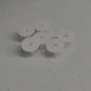 ULDIGI Sewing Machine Bobbins 6pcs Thread Bobbins Replacement Thread Set Compact Spools Professional Sewing Accessories (White)